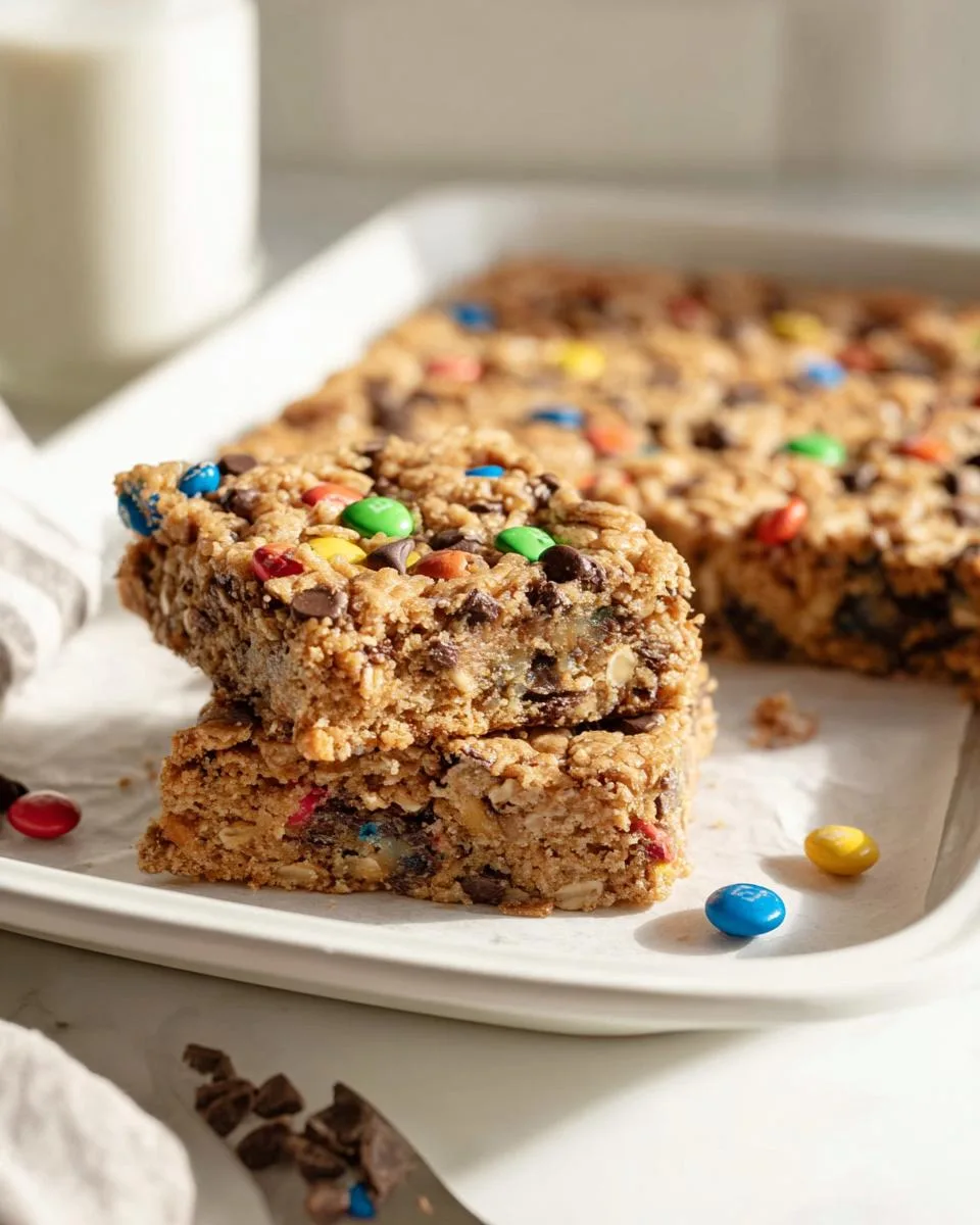 Flourless Monster Cookie Bars - detail 1