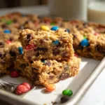 Flourless Monster Cookie Bars