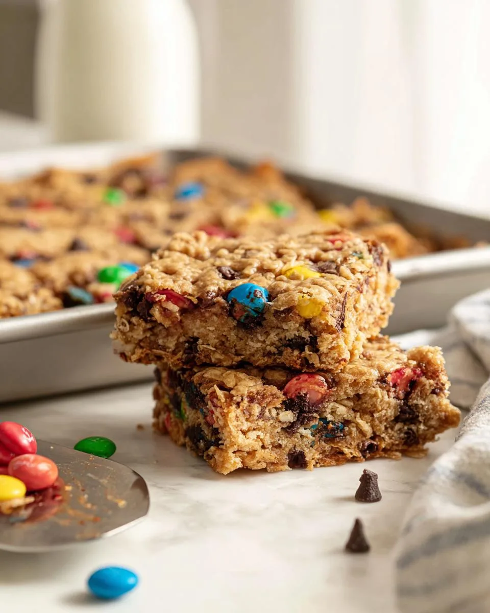 Flourless Monster Cookie Bars - detail 2