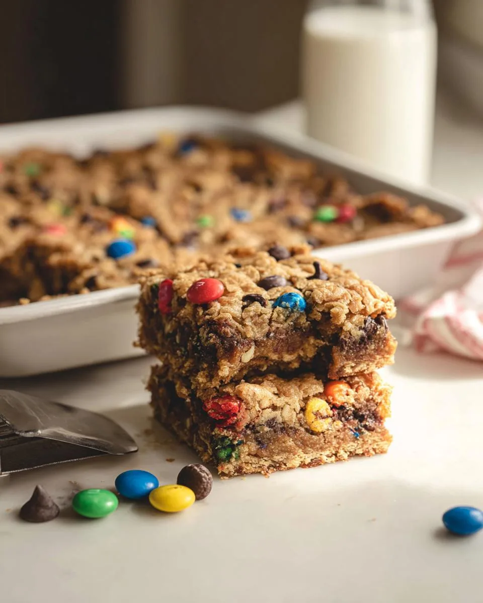 Flourless Monster Cookie Bars - detail 3