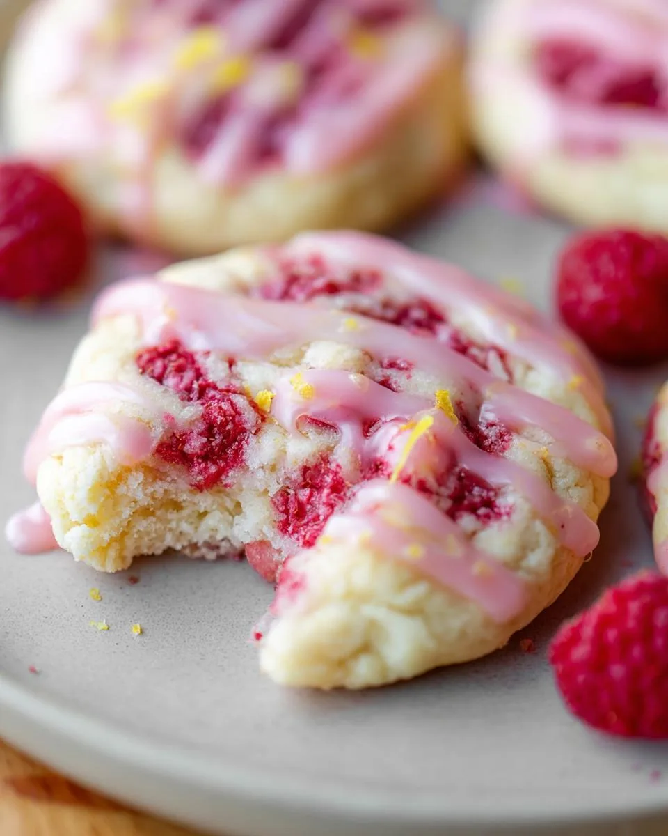 Lemon Raspberry Cookies - detail 2
