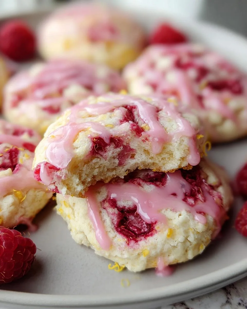 Lemon Raspberry Cookies - detail 3