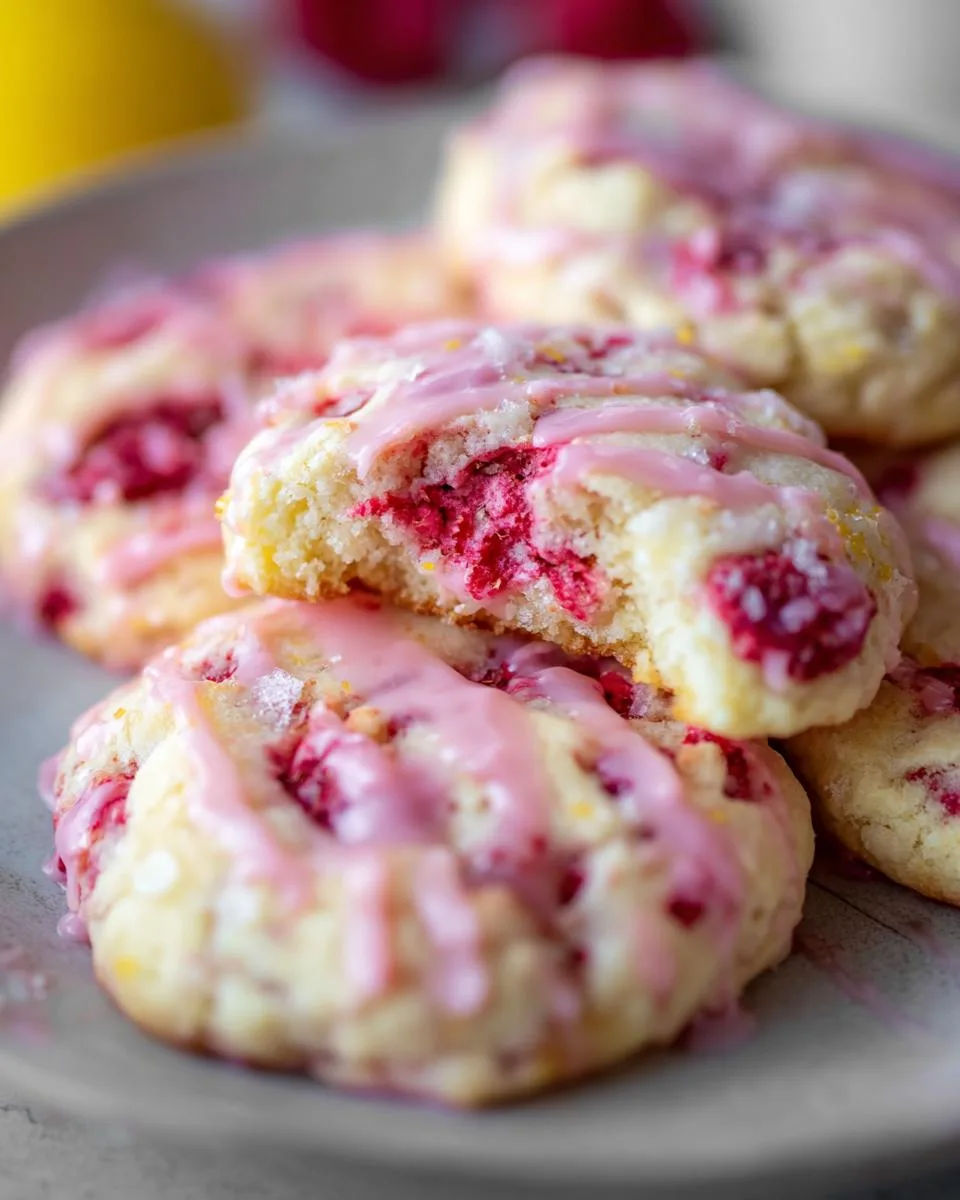 Lemon Raspberry Cookies - detail 4