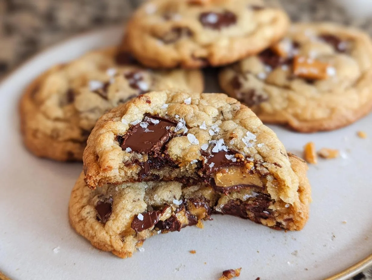 Millionaire Toffee Chocolate Chunk Cookies