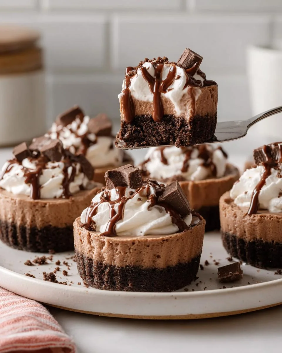 Mini Chocolate Cheesecakes - detail 2