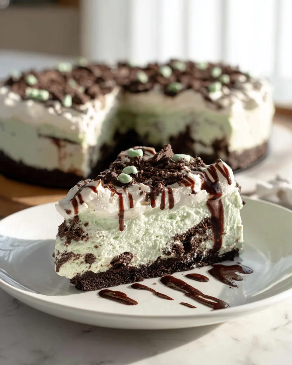 Mint Chocolate Chip Ice Cream Cake - detail 4