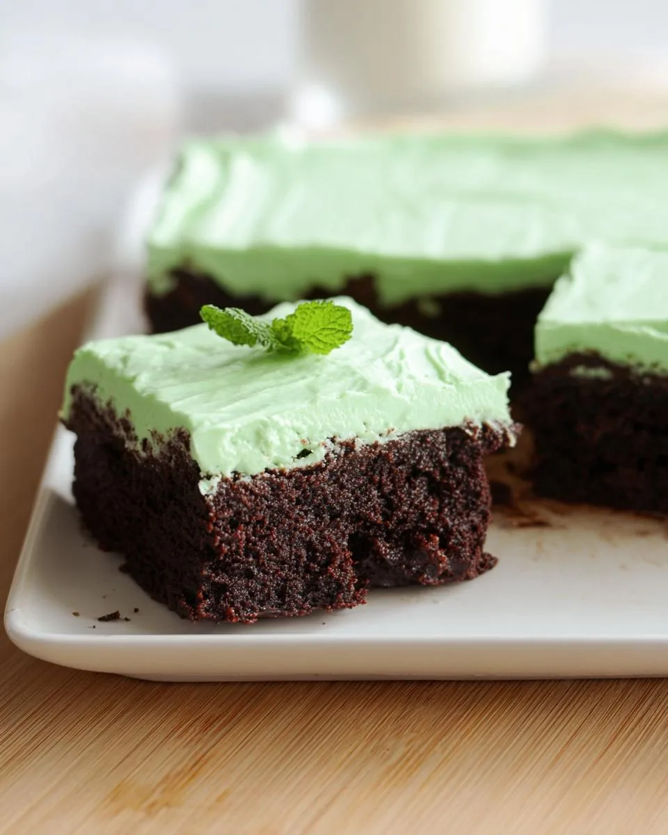 Mint Julep Brownies - detail 2