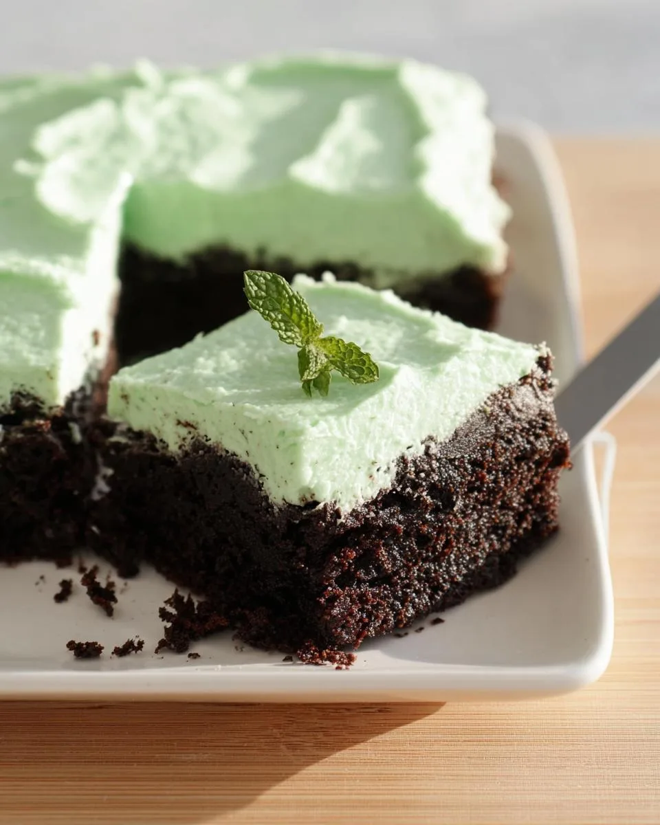Mint Julep Brownies - detail 3