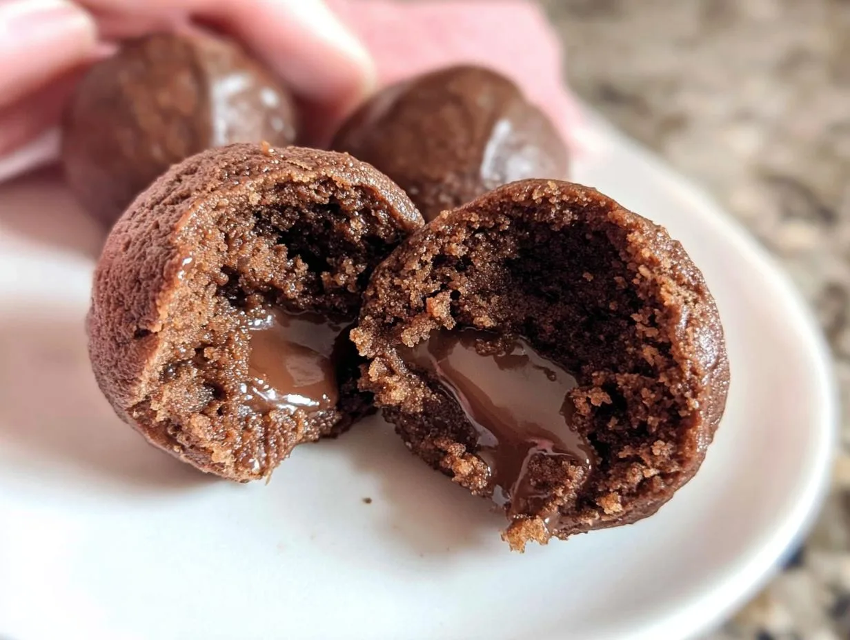 Molten Lava Brownie Protein Balls