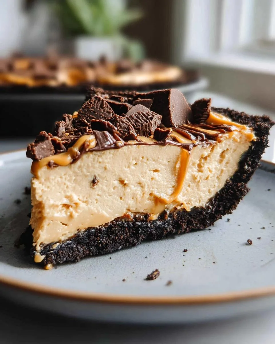 No Bake Peanut Butter Pie - detail 2