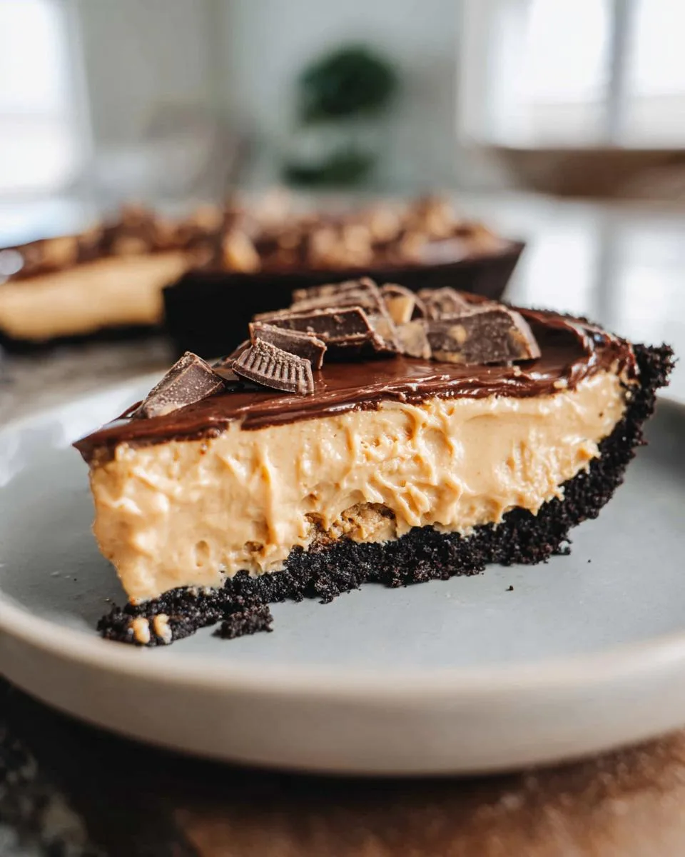 No Bake Peanut Butter Pie - detail 3