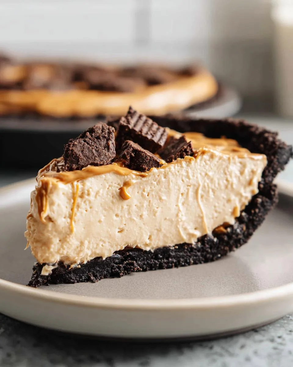 No Bake Peanut Butter Pie - detail 4