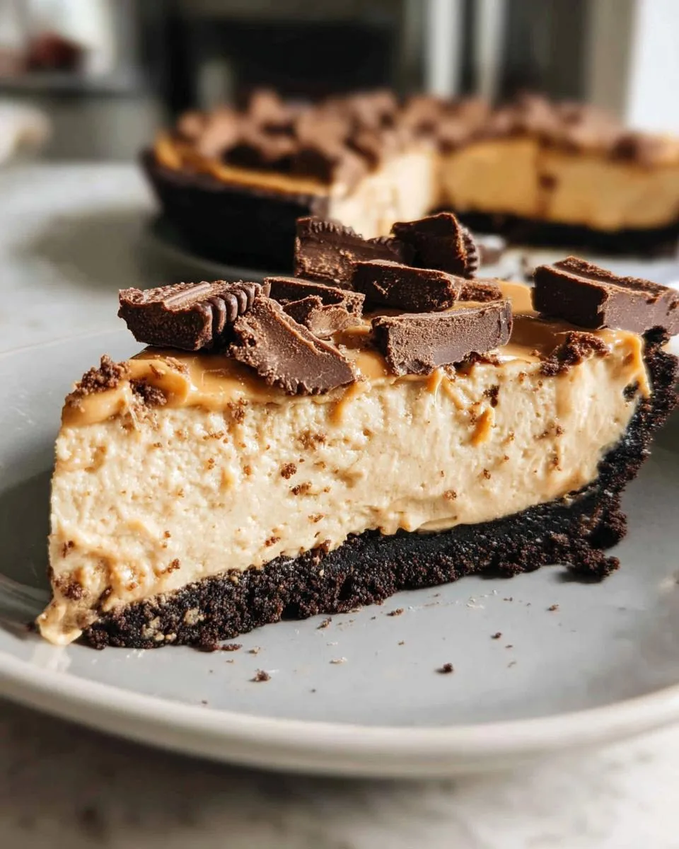 No Bake Peanut Butter Pie - detail 5