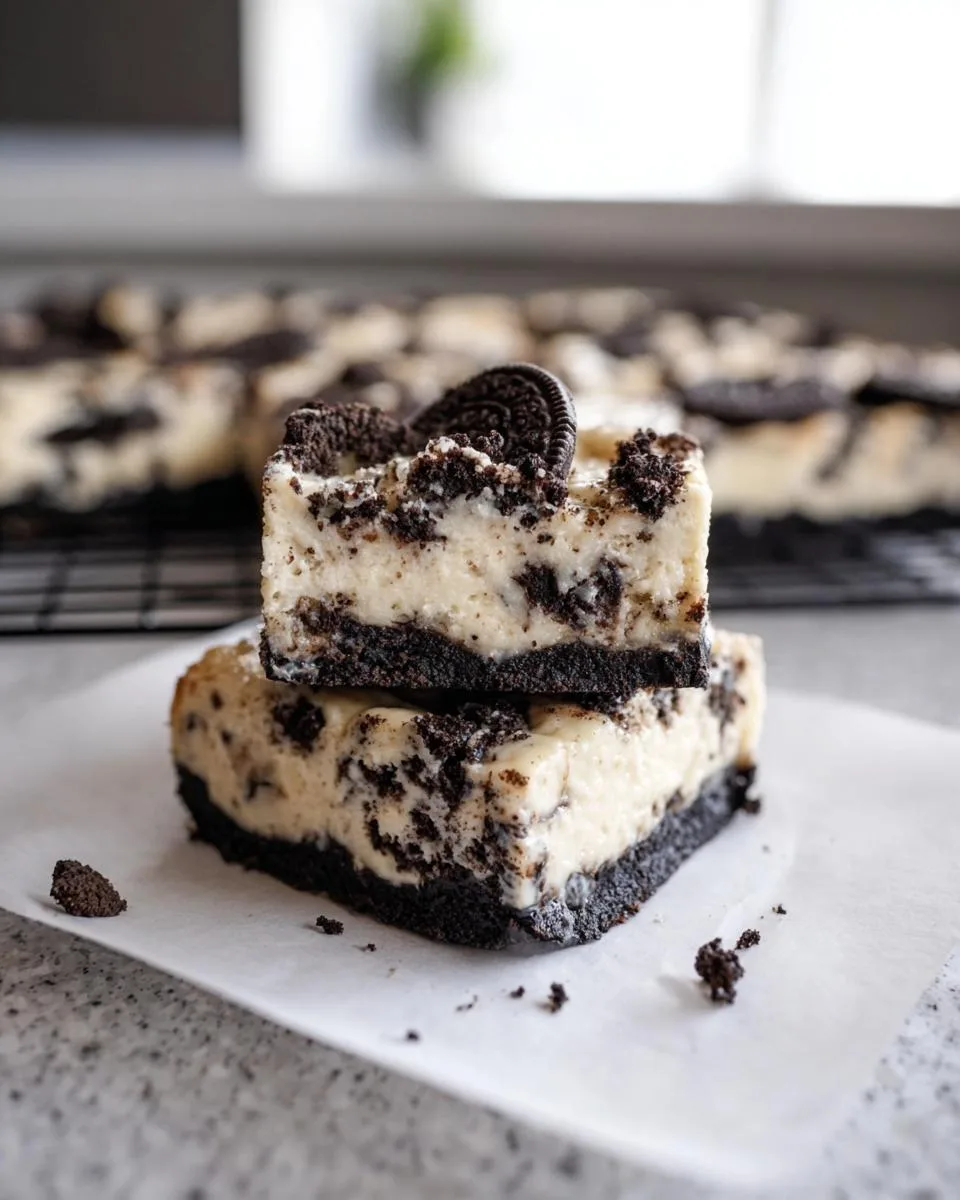 Oreo Cheesecake Bars - detail 2