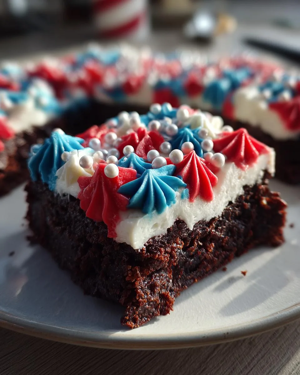 Patriotic Brownies - detail 4