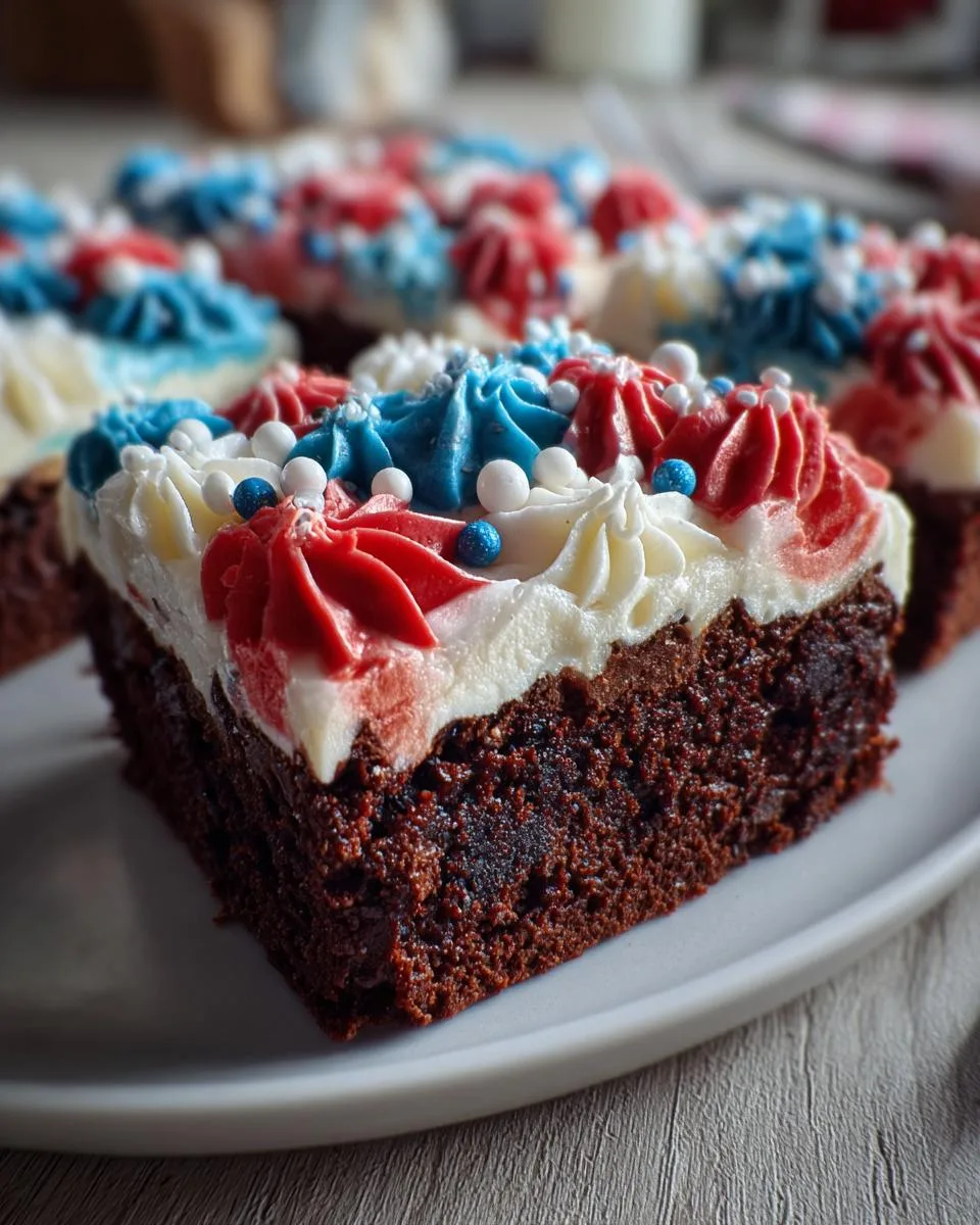 4th of July Brownies