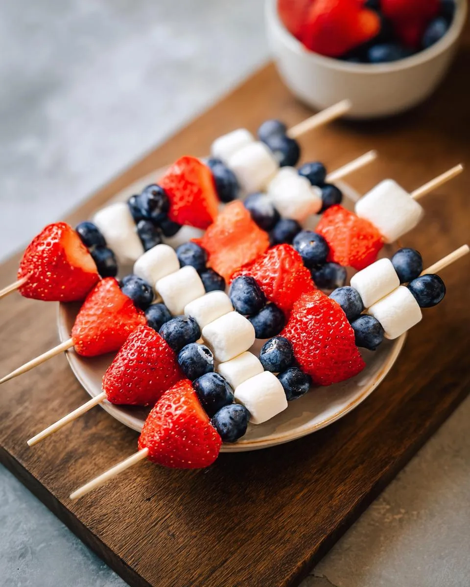 Patriotic Fruit Kabobs - detail 3