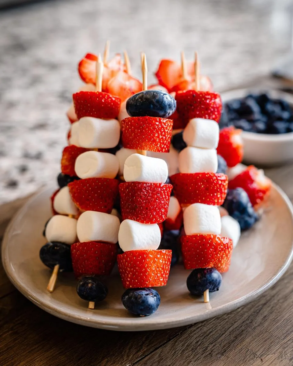 Patriotic Fruit Kabobs - detail 5