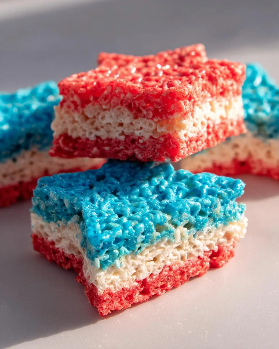 Patriotic Rice Krispie Treats - detail 2