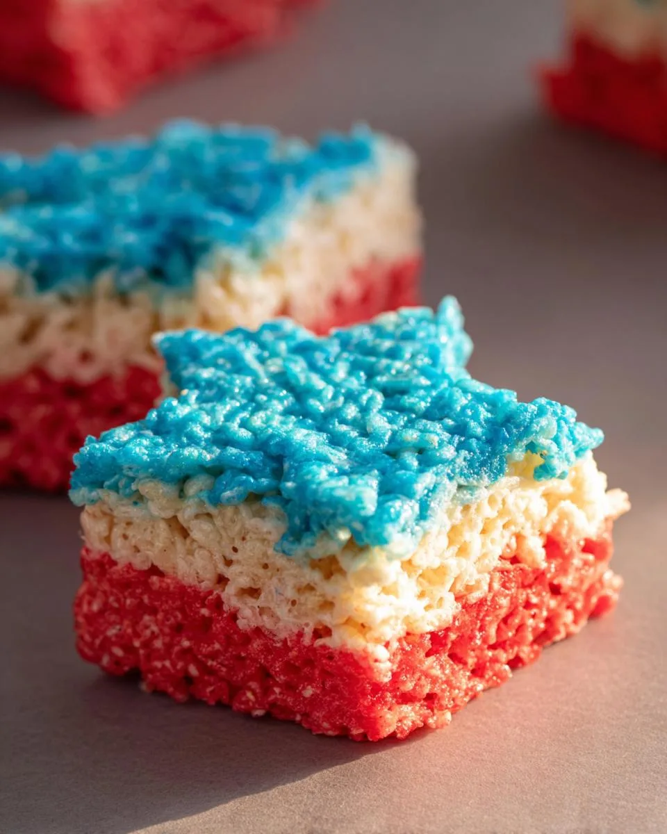 Patriotic Rice Krispie Treats - detail 3