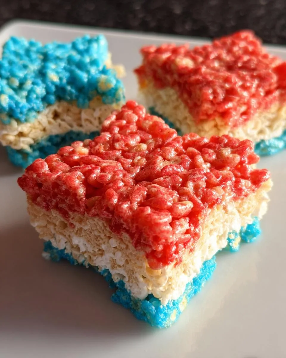 Patriotic Rice Krispie Treats - detail 5