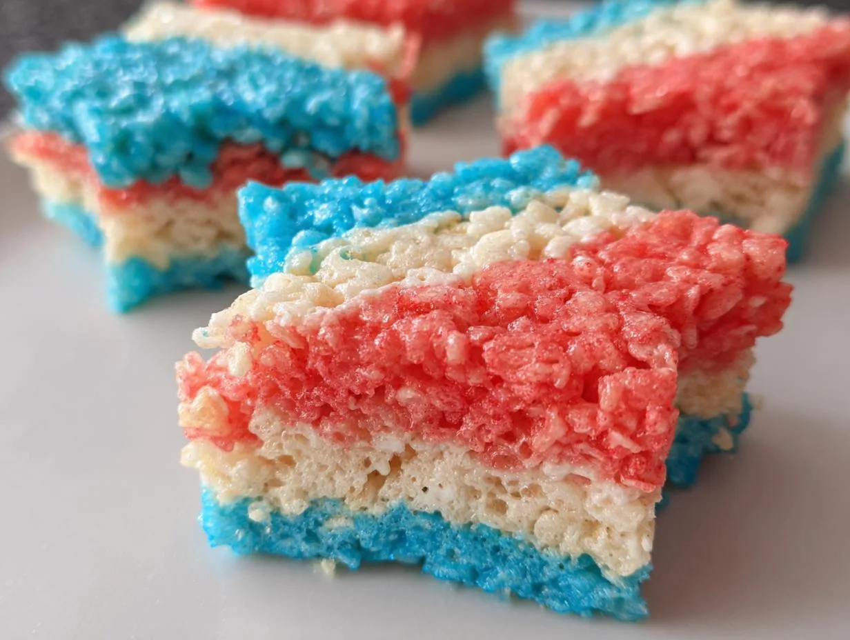 Patriotic Rice Krispie Treats
