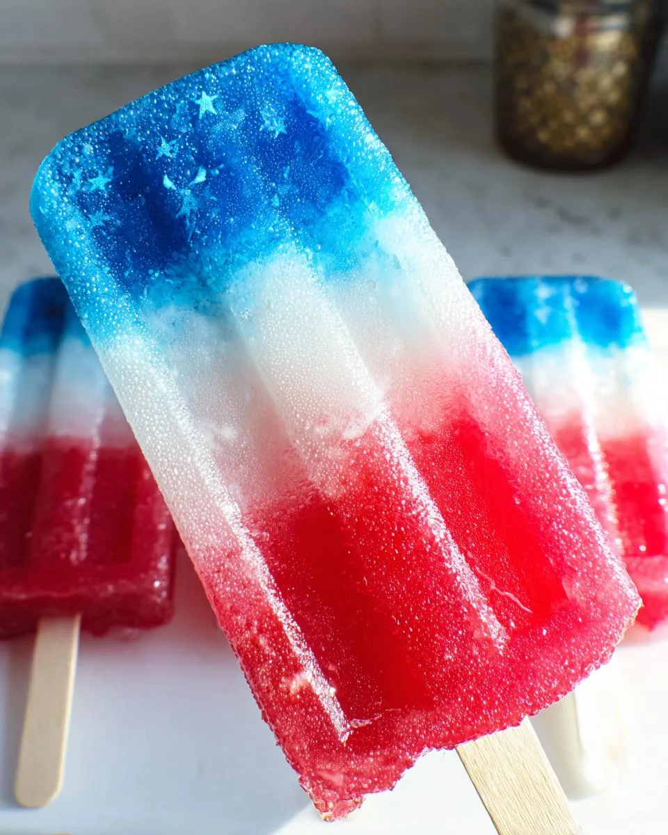 Red White and Blue Popsicles - detail 2