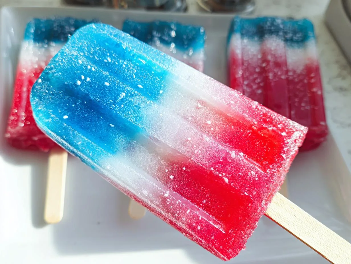 Red White and Blue Popsicles