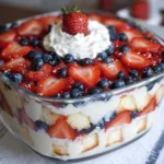 Red White and Blue Trifle