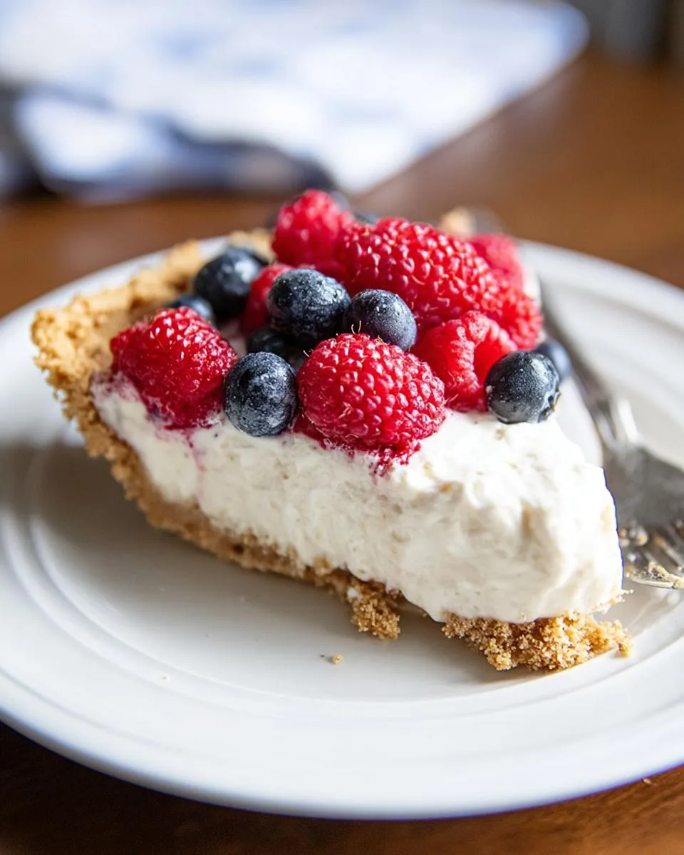 Red White and Blueberry Cheesecake - detail 2
