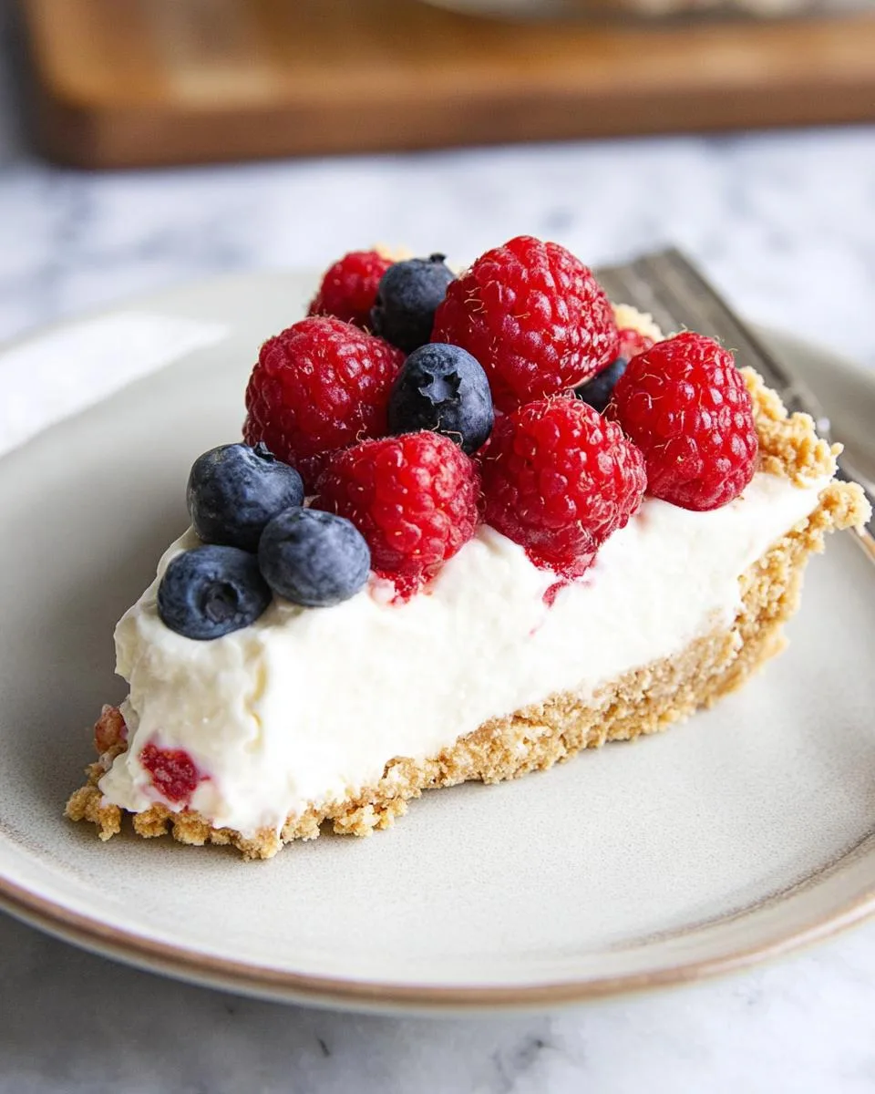 Red White and Blueberry Cheesecake - detail 4