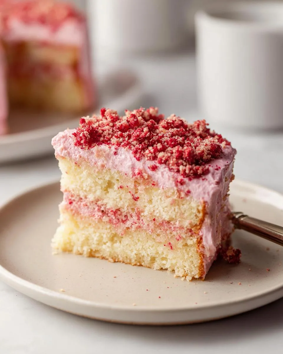 Strawberry Crunch Cake - detail 2