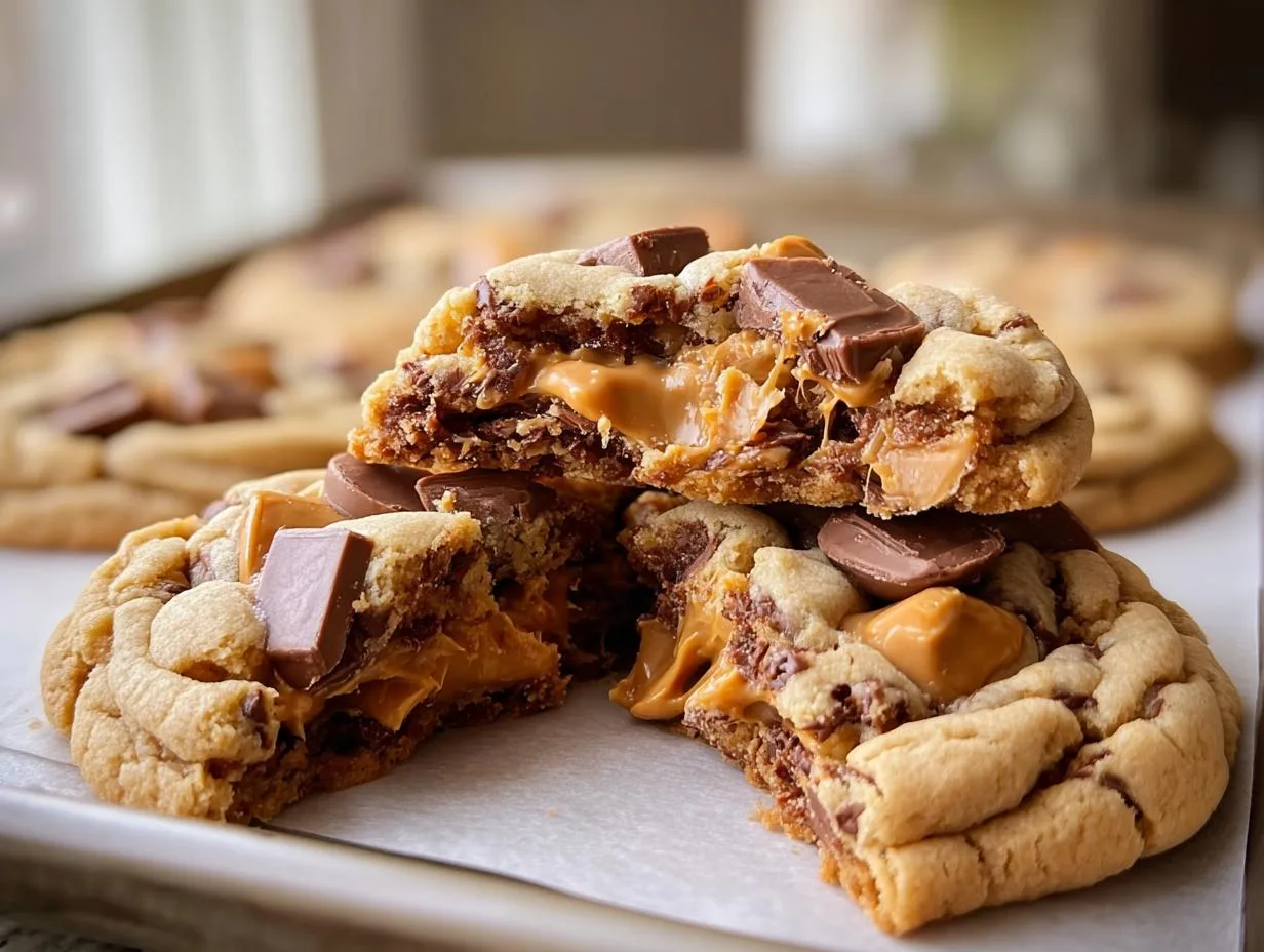 Triple Reese’s Peanut Butter Cookies