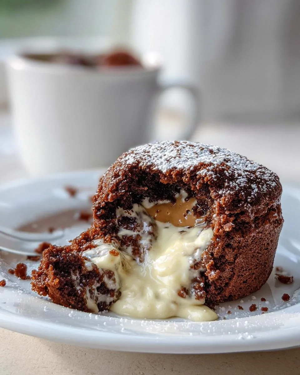 White Chocolate Lava Mug Cake - detail 1