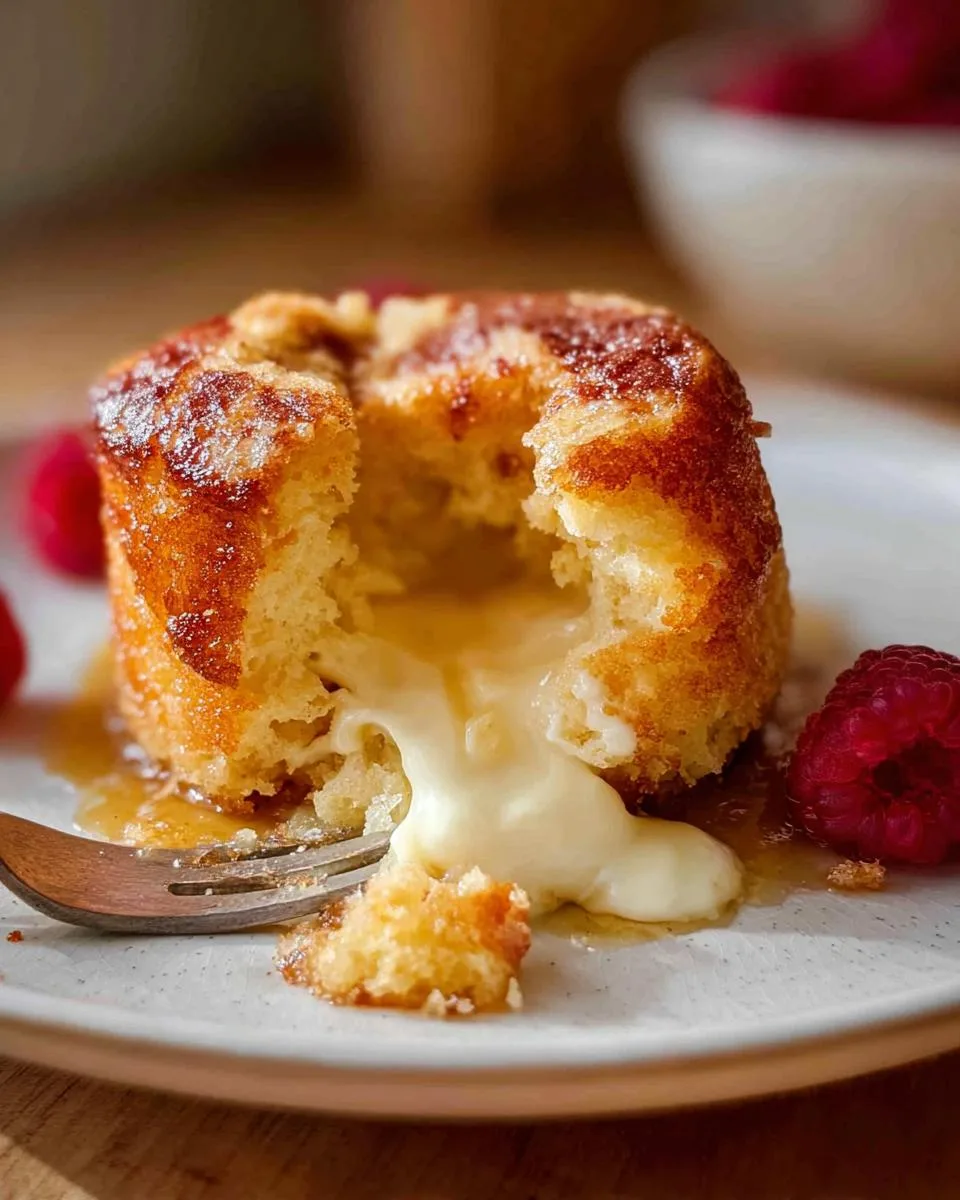 white chocolate lava cake - detail 4