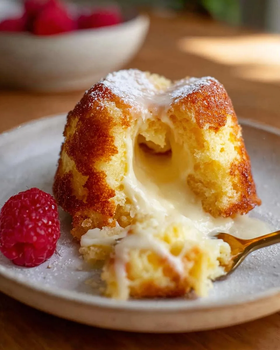 white chocolate lava cake - detail 5